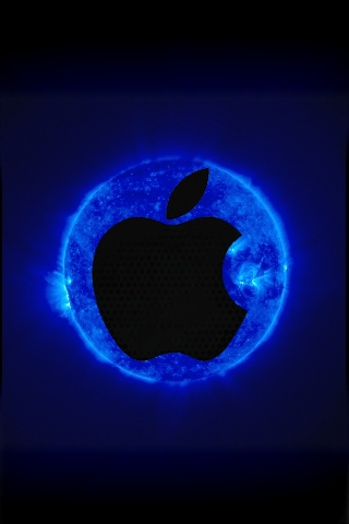 Apple Blue iPhone Wallpaper