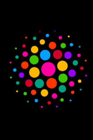 Color Dots iPhone Wallpaper