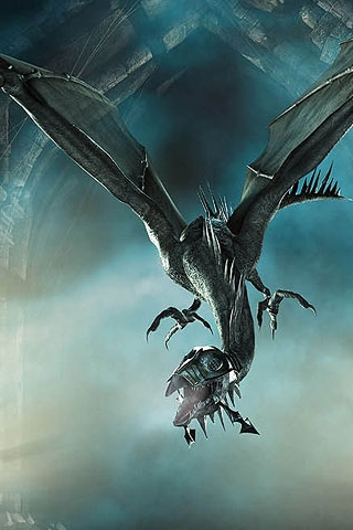Flying Dragon iPhone Wallpaper