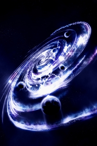 Galaxy Vortex iPhone Wallpaper