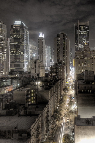 New York City Night iPhone Wallpaper