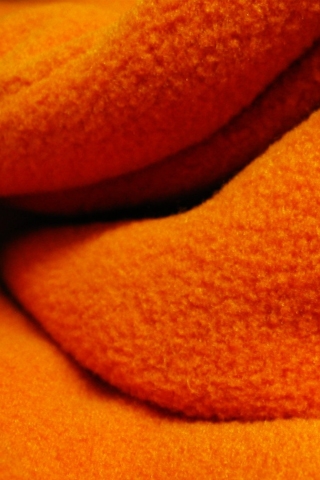 Orange Fleece iPhone Wallpaper