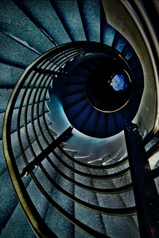 Spiral Stairs iPhone Wallpaper