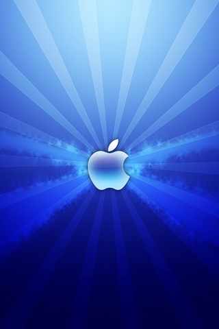 Apple Blue 02 iPhone Wallpaper