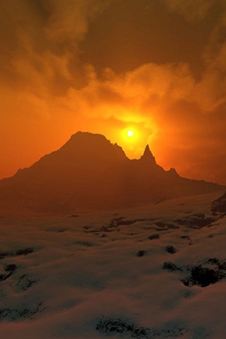 Arctic Sun iPhone Wallpaper