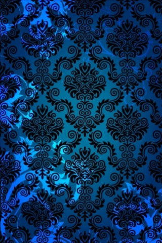 Blue Design Pattern iPhone Wallpaper