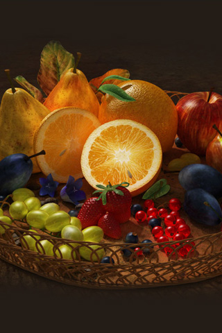 Fruit Basket iPhone Wallpaper