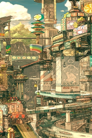 megacity iPhone Wallpaper
