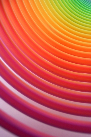 Rainbow Rings iPhone Wallpaper