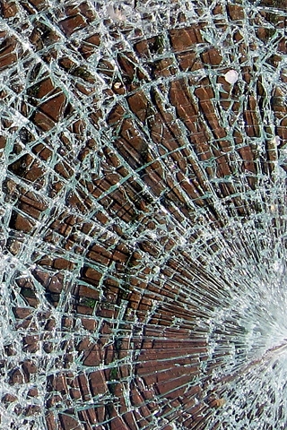 Shattered Glass iPhone Wallpaper