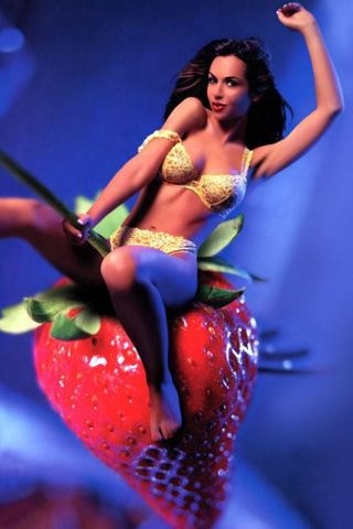 Strawberry Ride iPhone Wallpaper